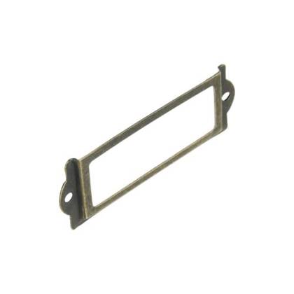 TARJETERO BRONCE VIEJO 31X83MM