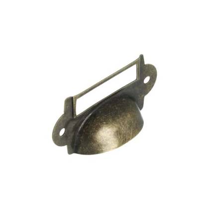 TARJETERO BRONCE VIEJO CON CUBETA 35X68MM