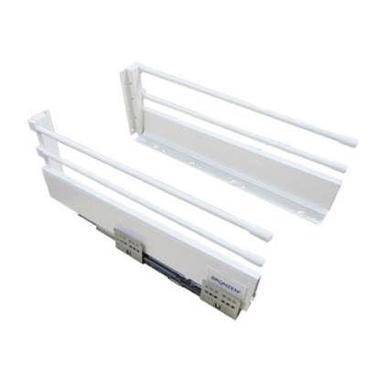 LATERAL GUIA OCULTA 199X500 MM CON VARILLA BLANCO (PAR)