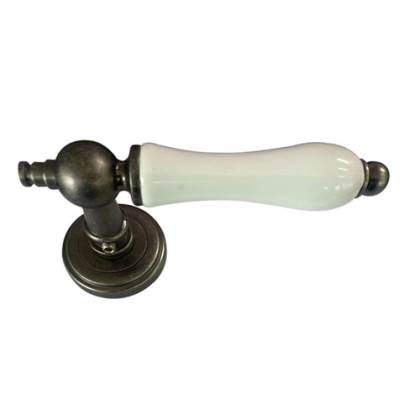 MANIJA ESTILO DOBLE BALANCÍN PLATA VIEJA