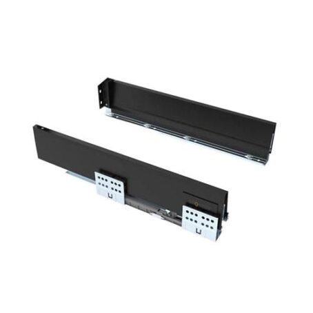 LATERAL GUIA OCULTA 84X450 MM NEGRO (PAR)