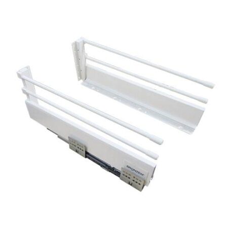 LATERAL GUIA OCULTA 199X450 MM CON VARILLA BLANCO (PAR)