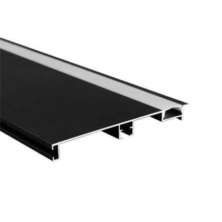 PERFIL ZÓCALO PARA LED 10CM X 3M NEGRO ALUMINIO