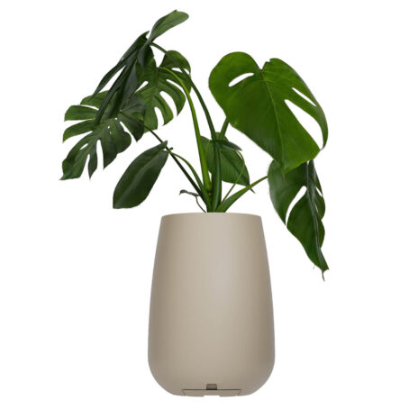 MACETA MATI N70 CON PLATO BEIGE