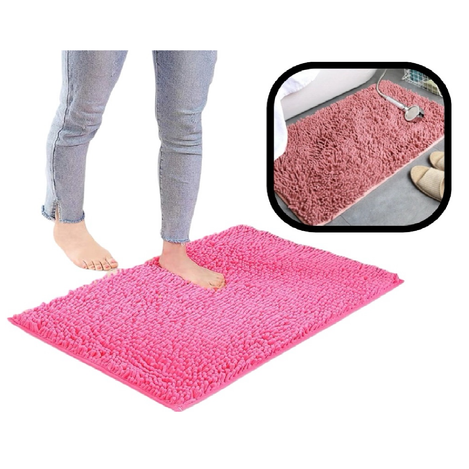 Alfombra Shaggy Color Surtido 40cm x 60cm