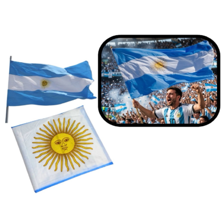 Bandera Argentina 1,5mts x 90cm (P)