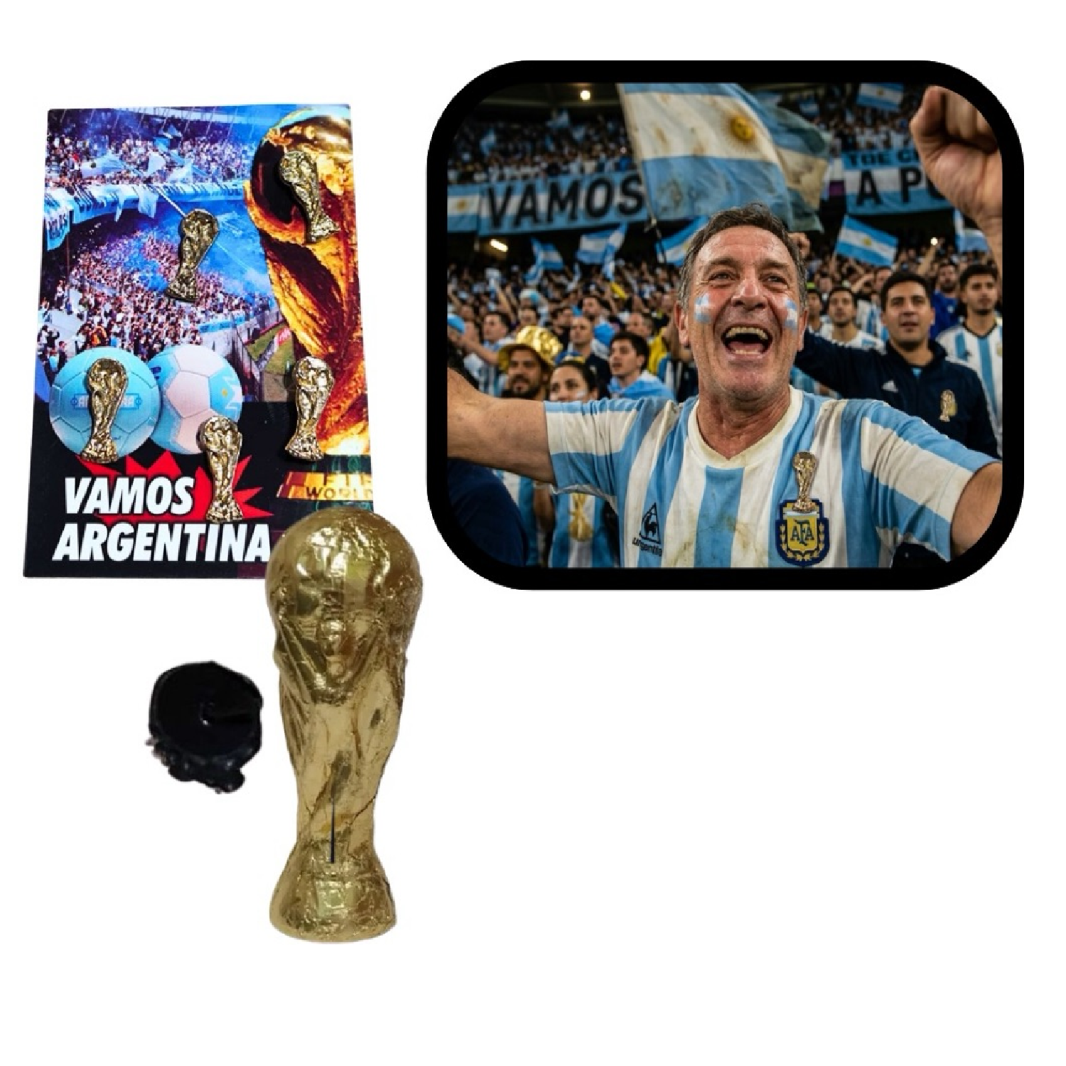 Blíster 6 Prendedores Copa Del Mundo (P)