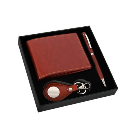 SET DE REGALO DE 3 PIEZAS BILLETERA/LAPICERA